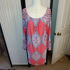Multi  colored  tunic dress